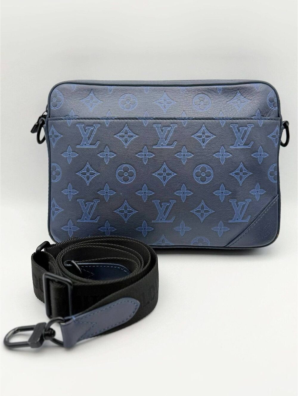 Louis Vuitton Leather Monogram Shadow Duo Messenger M45730